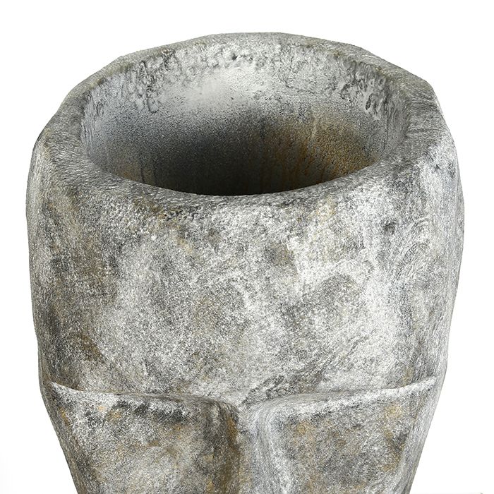 Pflanzgefäß Outdoor Head Betonoptik mit Oberflächenstruktur Höhe 71cm