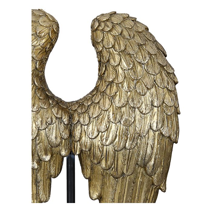 Skulptur Wing antik goldfarben oder silberfarben Engelsflügel