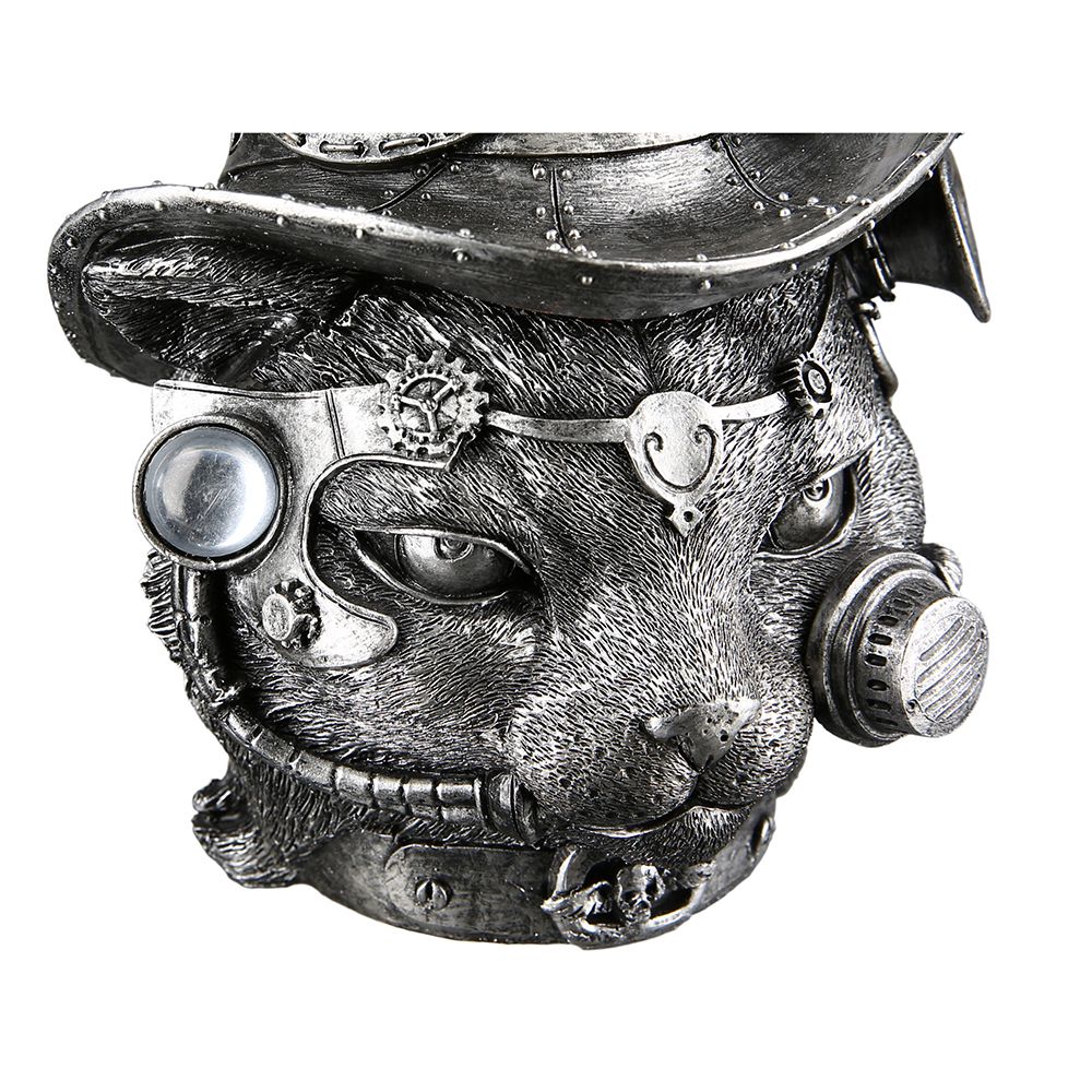 2er Set Poly Skulptur Steampunk Tom Cat Tom die Katze Höhe 22.5cm