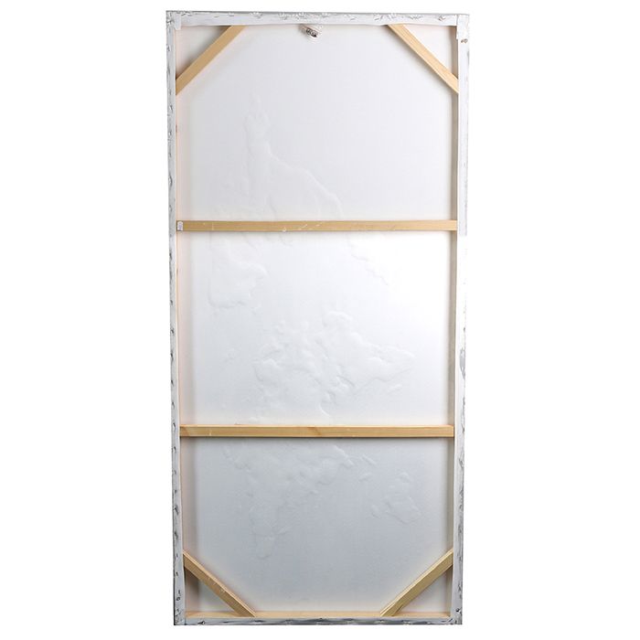 Bild Weltkarte braun/grau/weiss 150x70cm mit silbernem Glitter