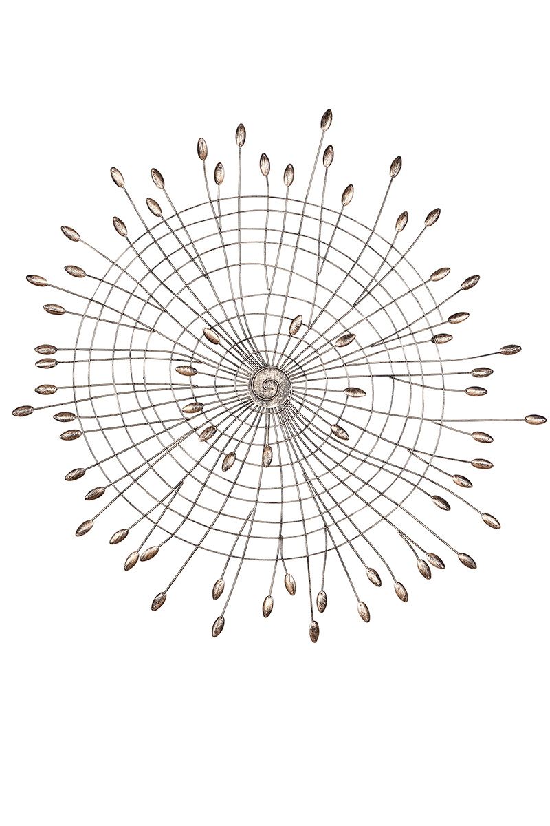 Handgefertigtes Wandrelief 'Trevi' - Antik-goldene Verzierung für ein stilvolles Zuhause