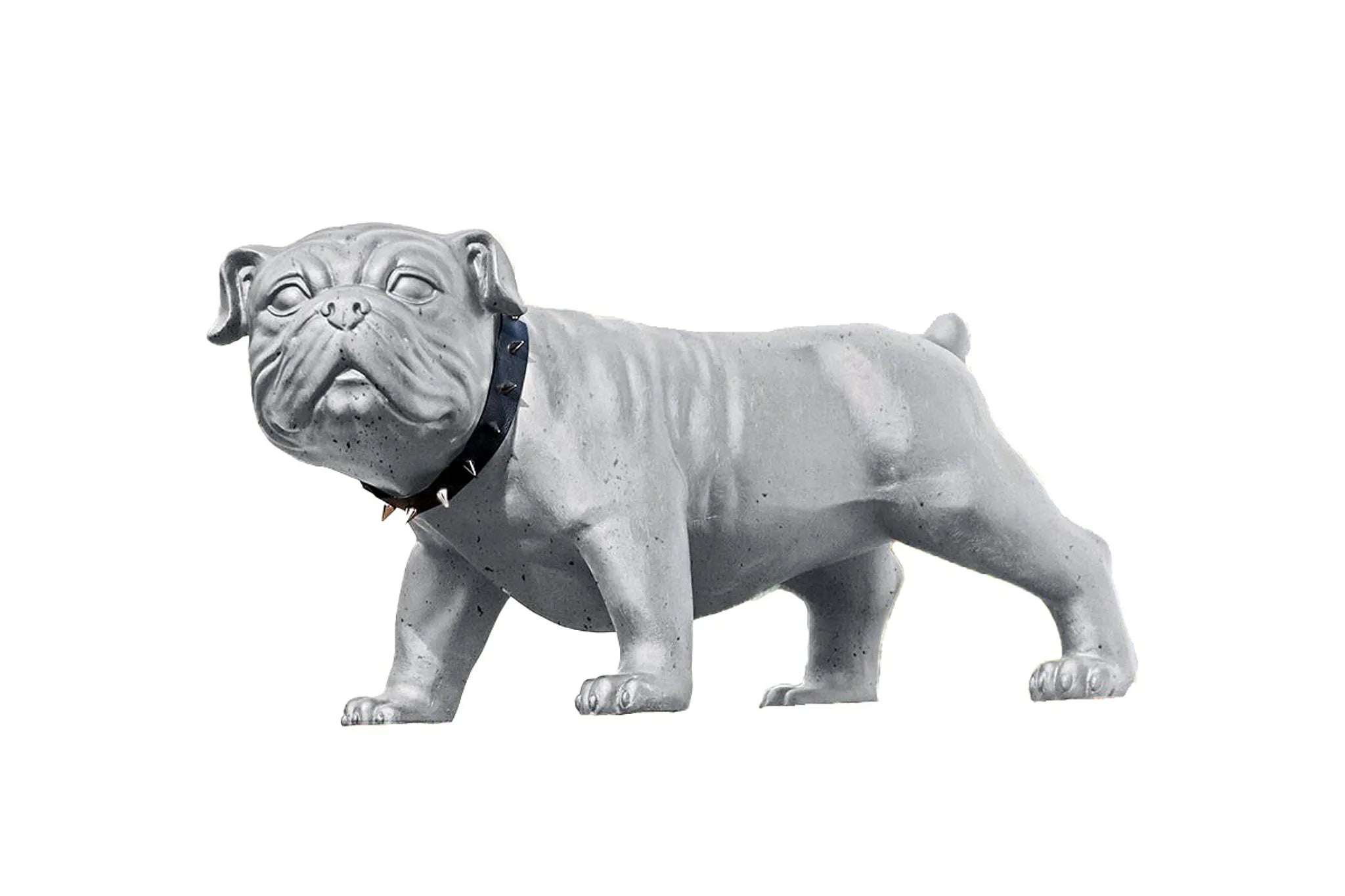 Beton Hund Bulldogge Bobby im Betonlook Breite 70cm