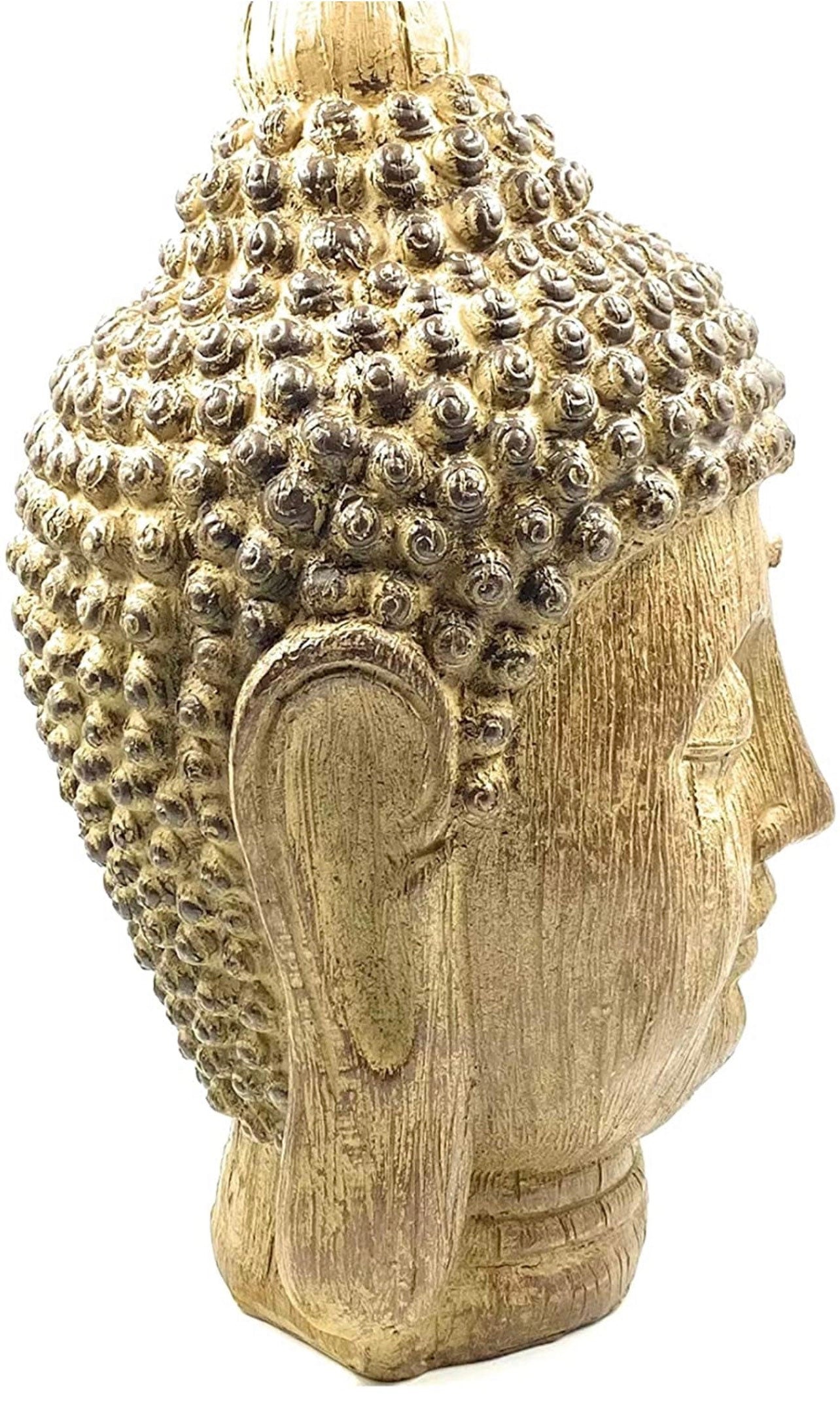 Buddha Kopf Skulptur Surya Antik Optik 27cm Innen Aussen