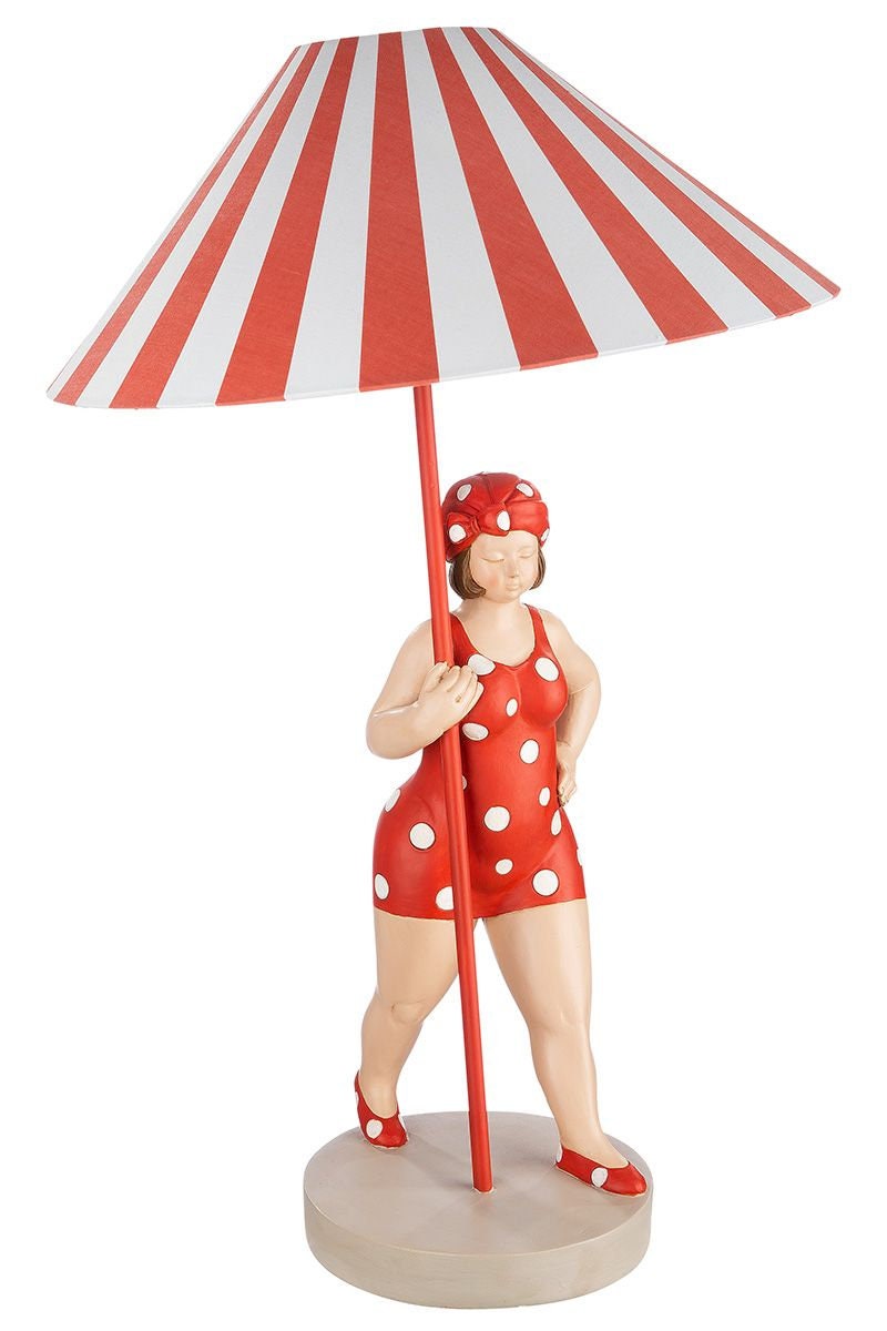 Tischlampe Badefigur Miss Marlene Retro Lampe in drei Farben