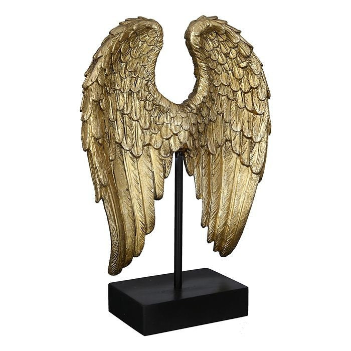 Skulptur Wing antik goldfarben oder silberfarben Engelsflügel
