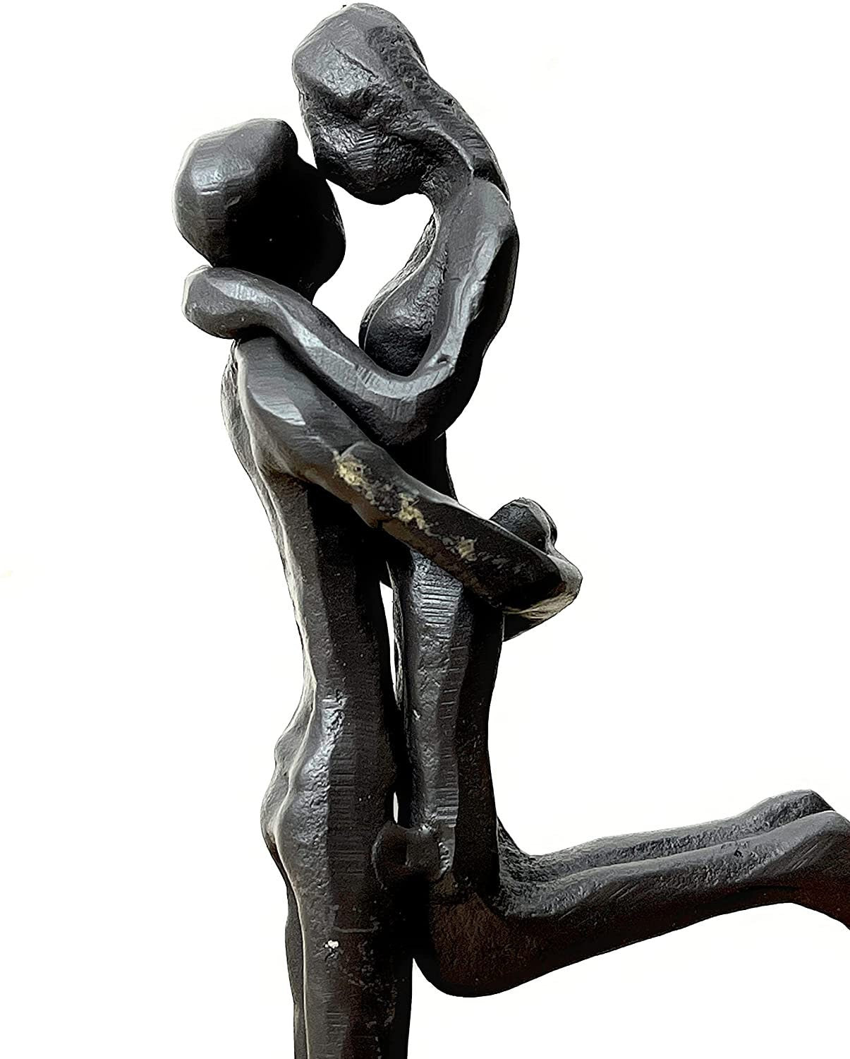 MF Design Skulptur Kissing aus Eisen brüniert Höhe 19cm Romantiker Geschenkidee