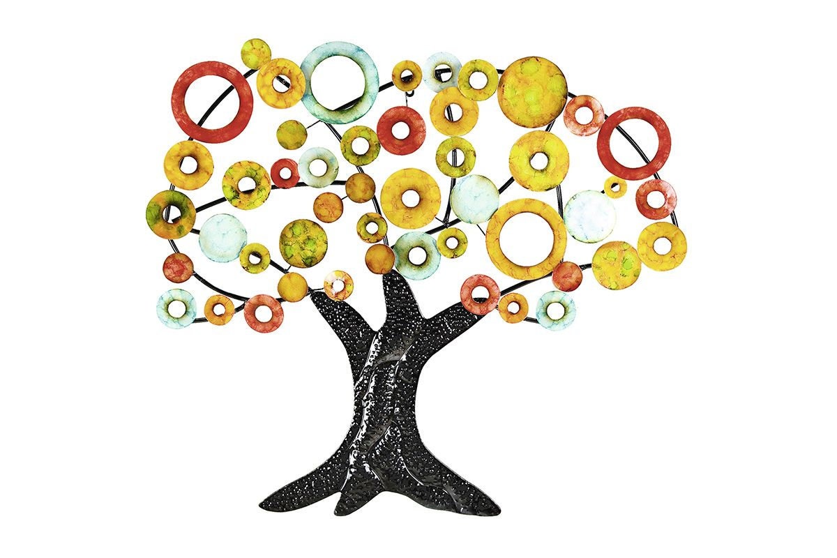 Wall decoration bundle TREE OF LIFE 3D hand-painted W 90cm