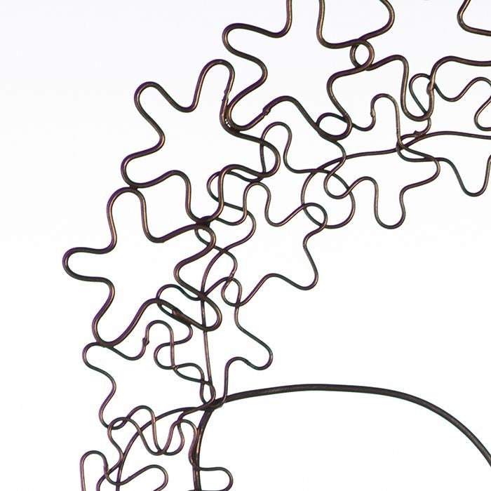 3D Wanddeko MADAME & MONSIEUR Dunkelbraun Kupferfarben Höhe 60cm