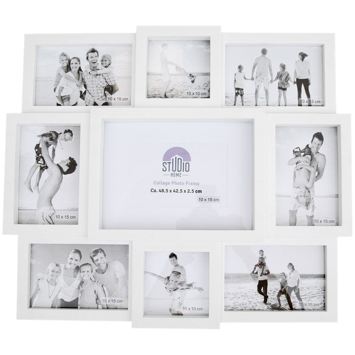 Studio Home Collage Bilderrahmen 48 x 42.5cm Fotorahmen in Weiss oder Schwarz
