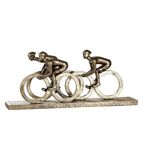 Modern fietssculptuur – decoratief polyfiguur