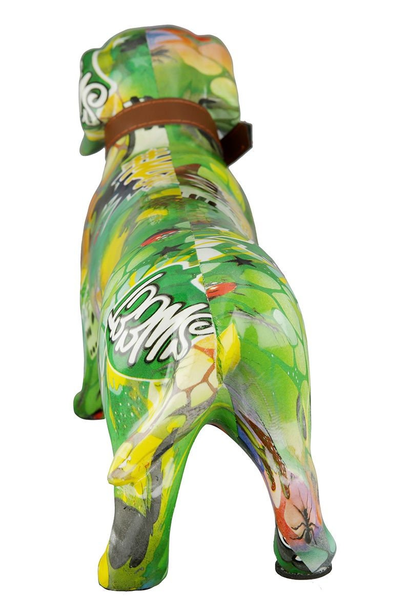 Street Art Design Figur Moderne Dackel Figur - Ein einzigartiges Kunstwerk in Graffiti-Stil