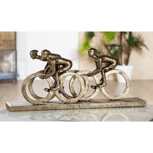 Modern fietssculptuur – decoratief polyfiguur