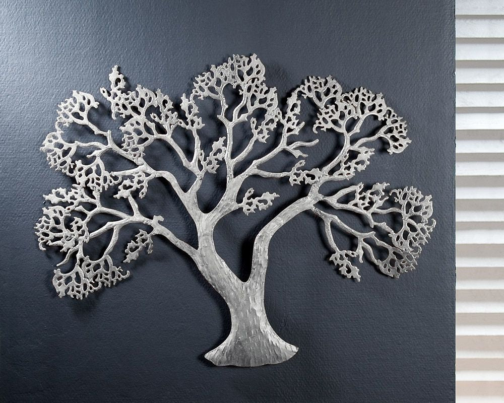 Wanddeko BAUM Wandschmuck - 3D Bild Metalldeko für eine besondere Wohnatmosphäre