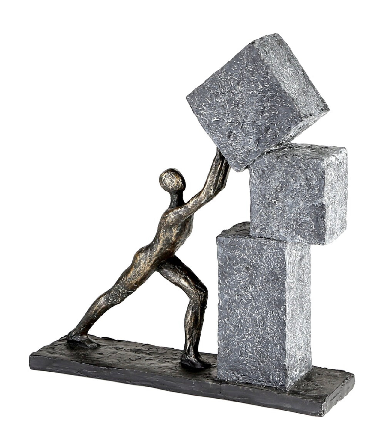 Sculpture Success Stacking Bronze Height 30.5cm Bronze Gift Idea