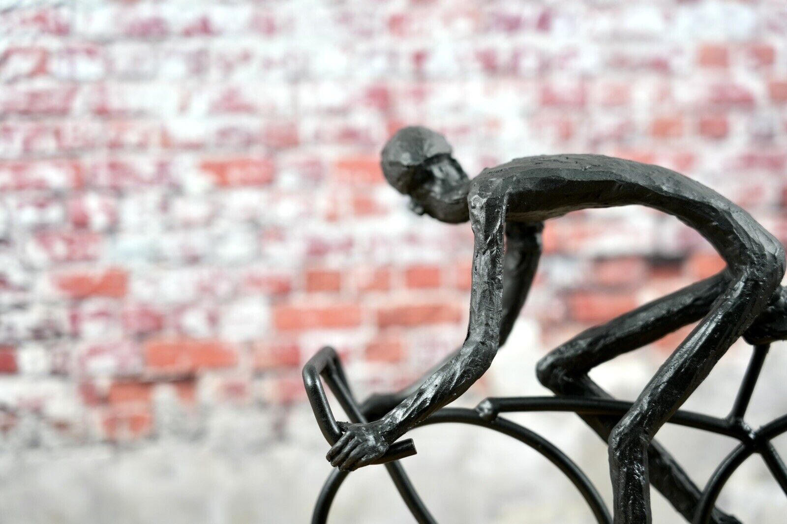 6-er Radfahrer Set - Handgefertigte Fahrrad Dekofigur aus Metall und Poly - Perfekte Geschenkidee für jeden Biker