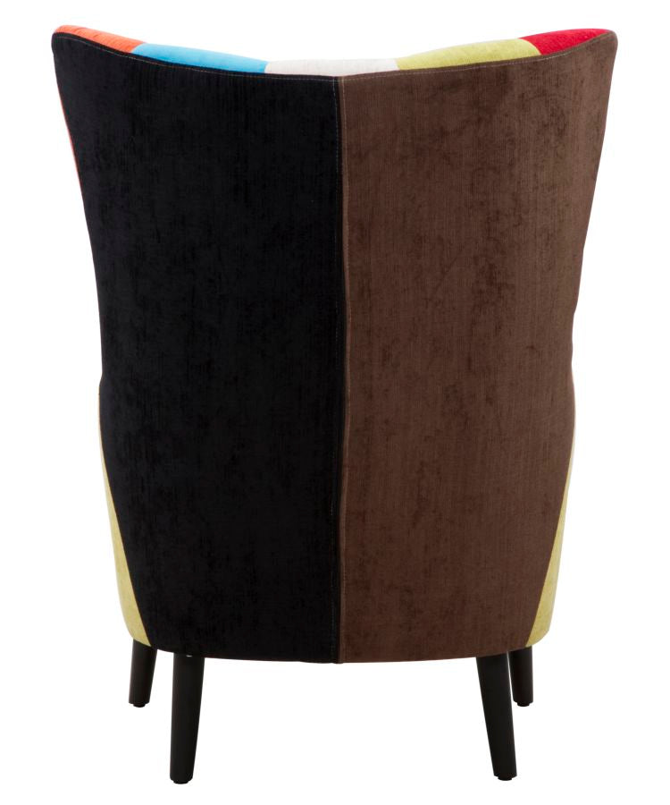 Ohrensessel Vivara Patchwork Bunt Modern Stoff