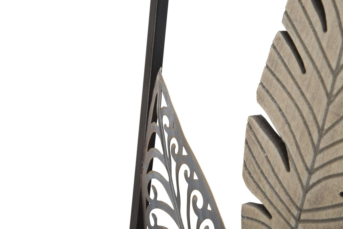 Wandbild Blätter naturfarben 91 x 30,5 cm
