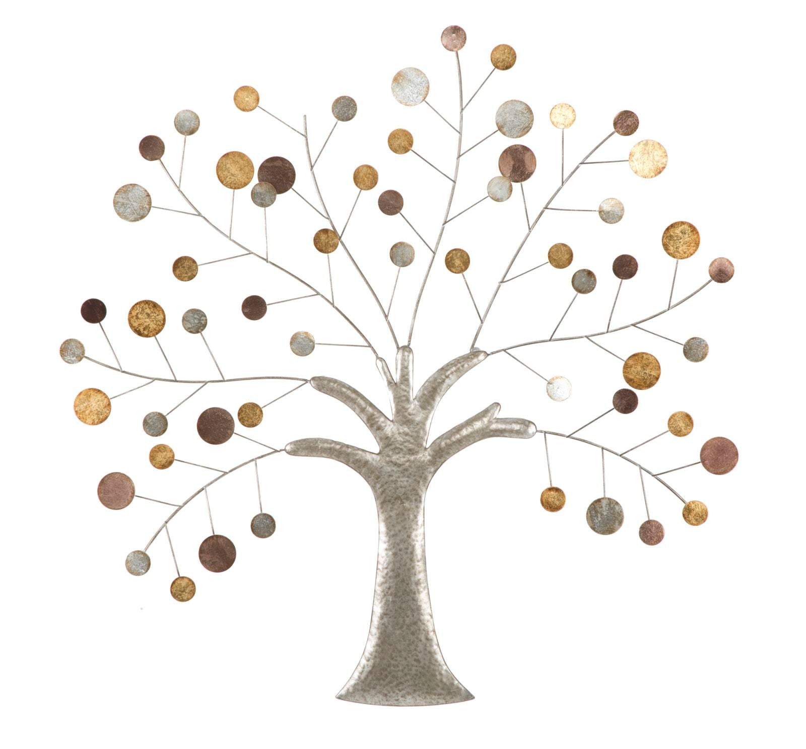 Wanddeko Tree Metall 3D Baumdesign modernes Wandobjekt 88cm