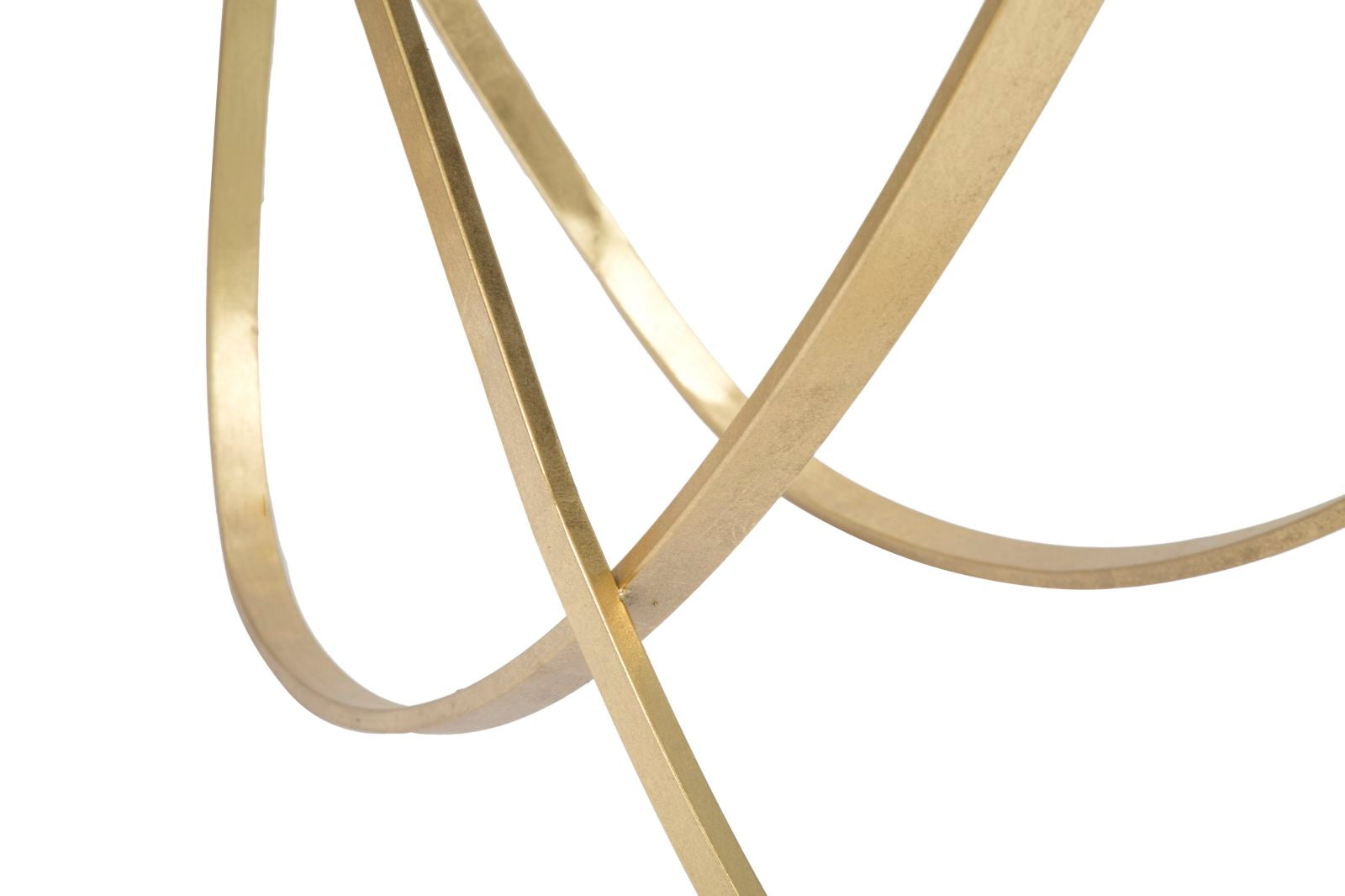 Konsole Virello Gold Metall Glas Modern Schwungdesign