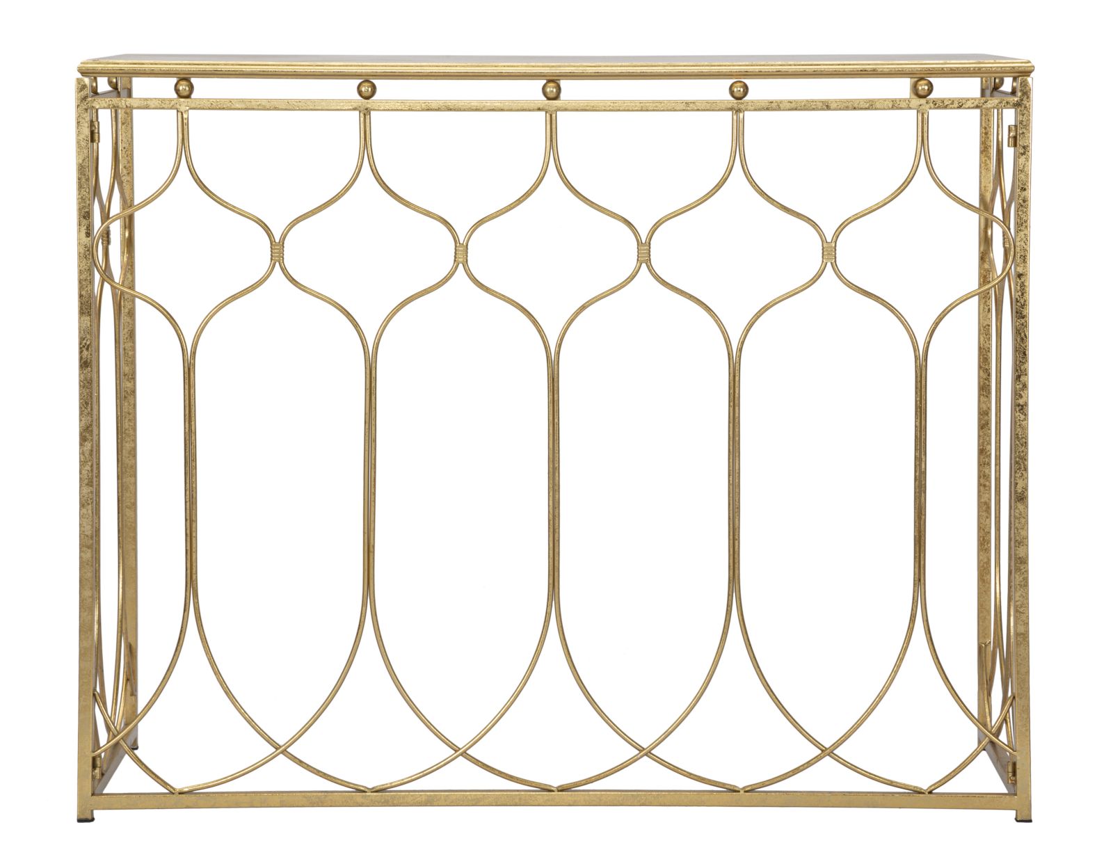 Konsole Aramea Ornament Design Gold Metall Glas Elegant