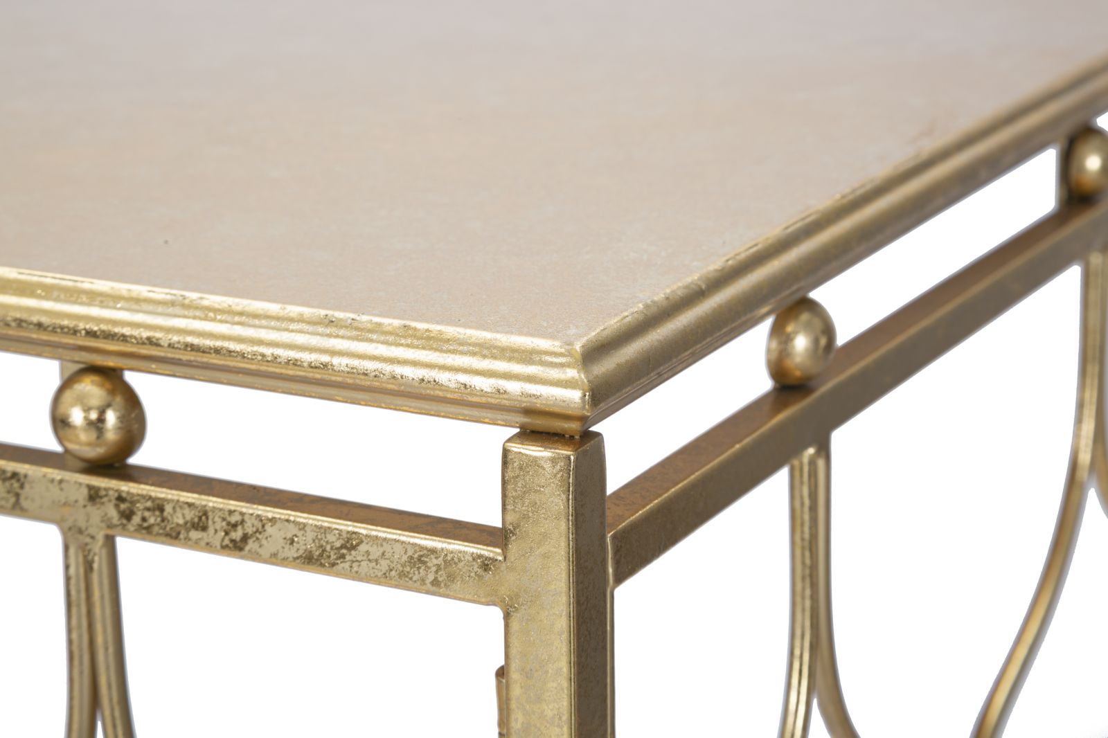 Konsole Aramea Ornament Design Gold Metall Glas Elegant