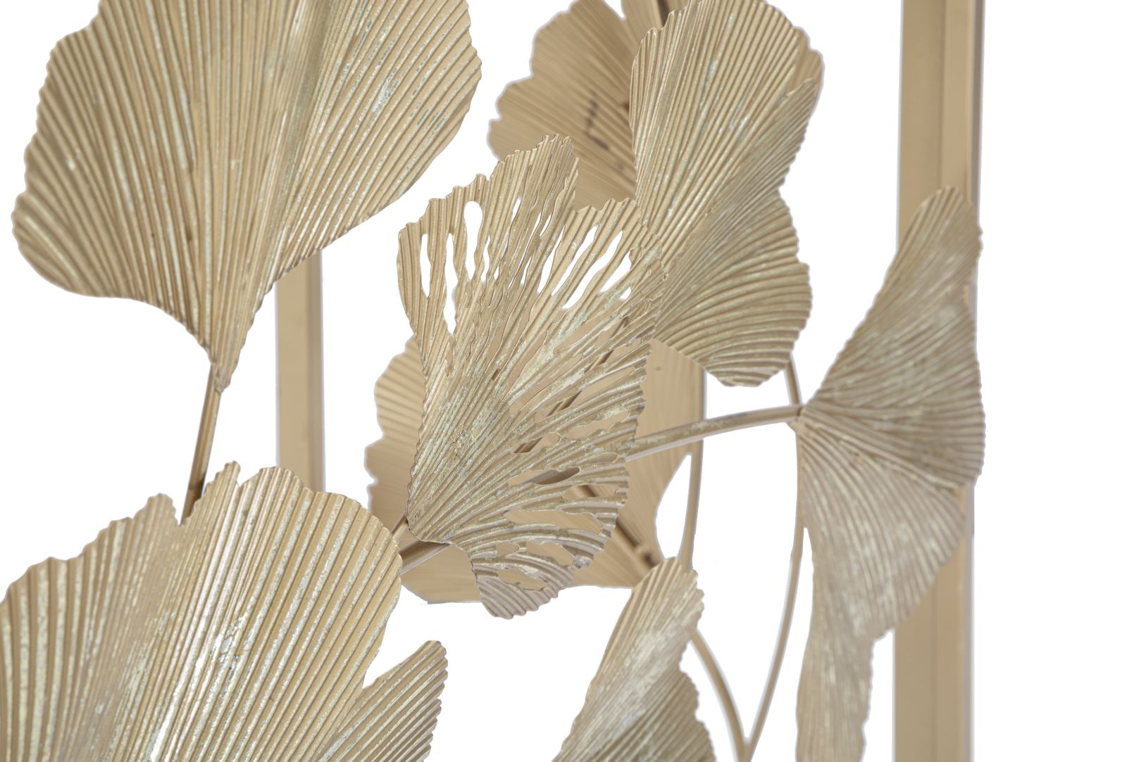 Konsole Aurelia Ginkgo Blattdesign Gold Metall Elegant