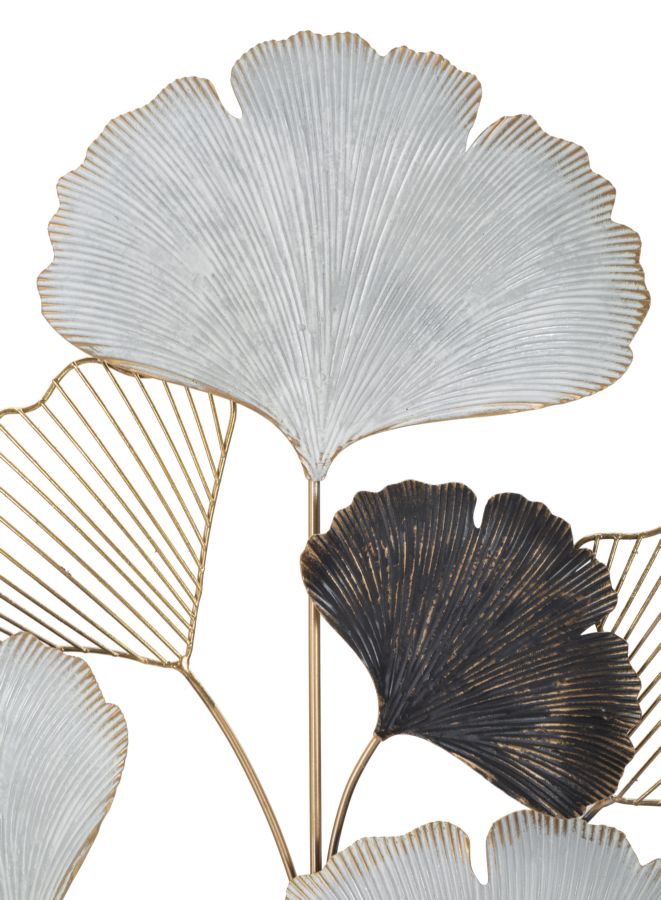 Wanddekoration Metall Ginkgo Design Ory