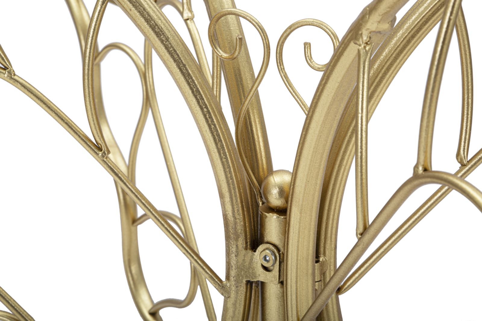 Konsole Butterfly Gold Metalltisch mit Glasplatte