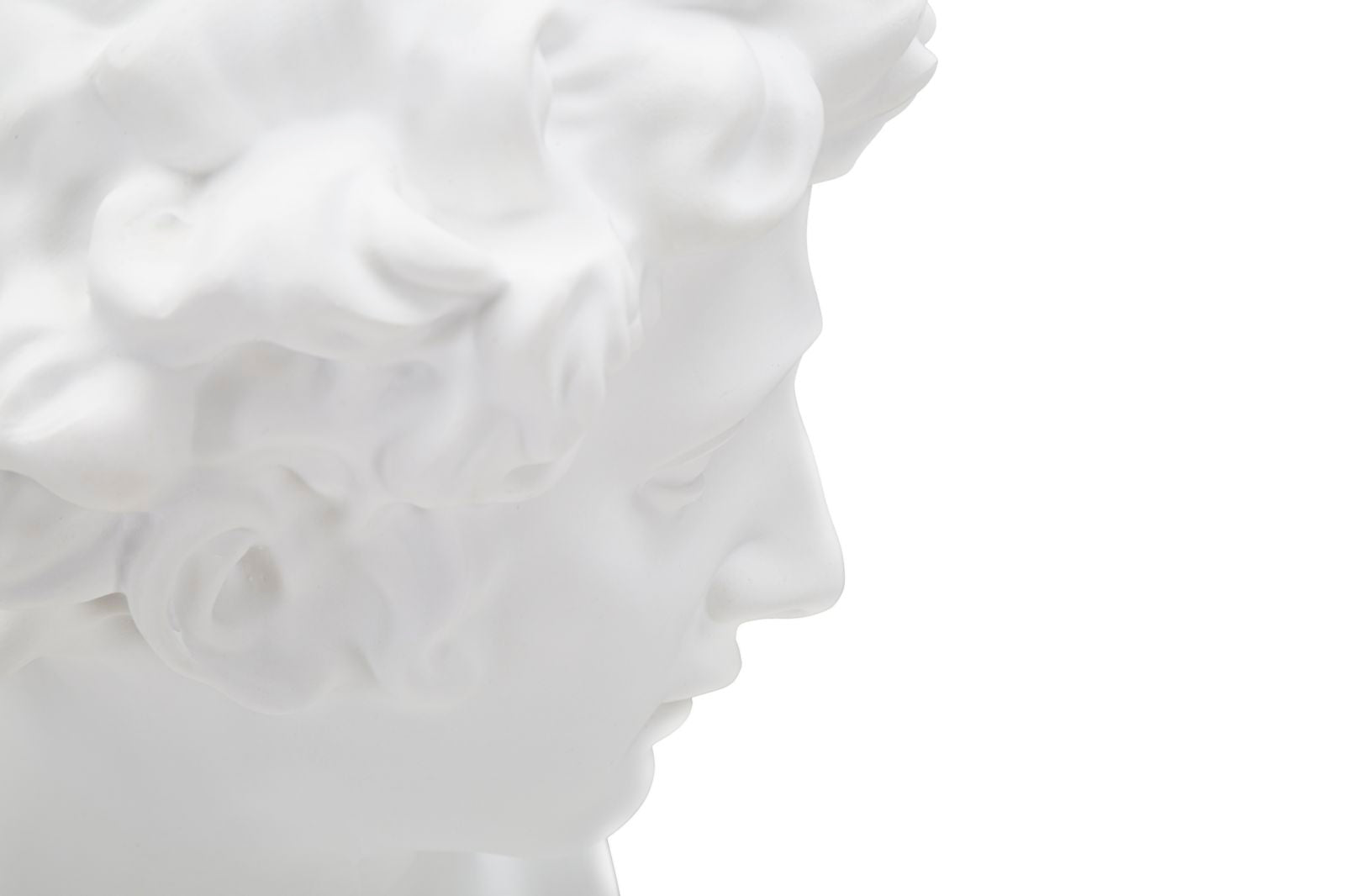 Büste Junger Römer Weiß Skulptur 30cm Resin Klassische Deko
