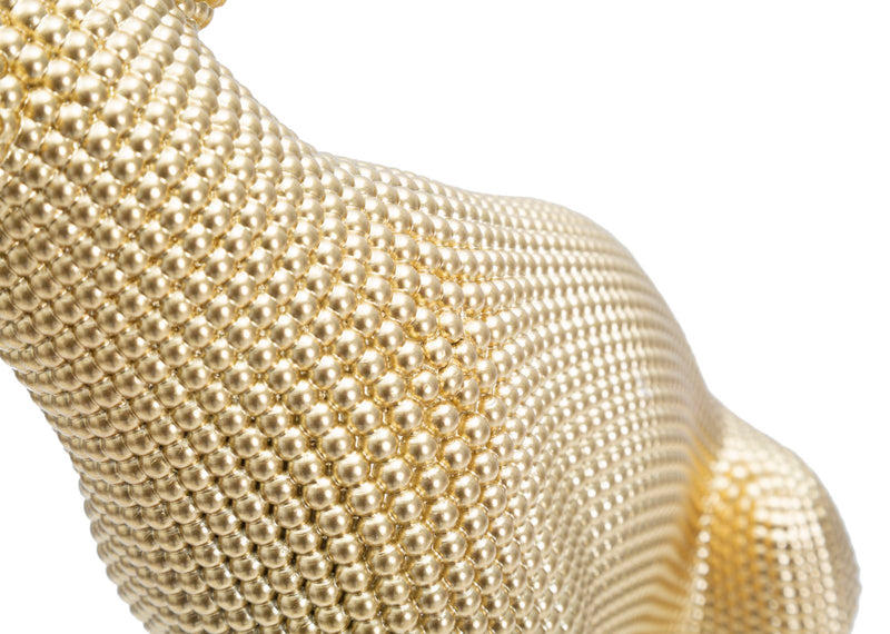 Dekofigur Majestic Leopard Gold 23x29 cm Luxuriöse Skulptur aus Resin
