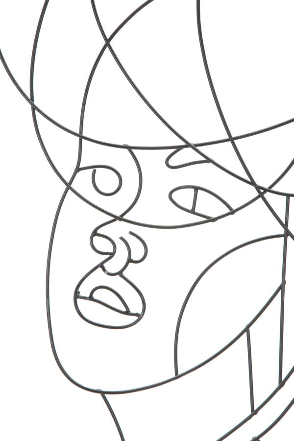 Wall decoration Woman Simply Modern Art Metal set of 2 60x80cm