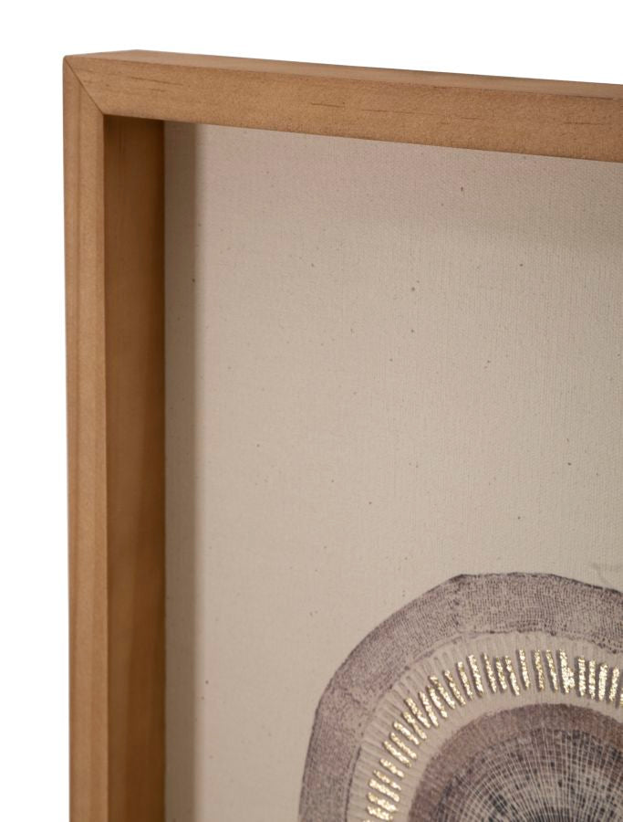 Wandbild Circly Häkeloptik Boho Chic 45x60cm Naturrahmen