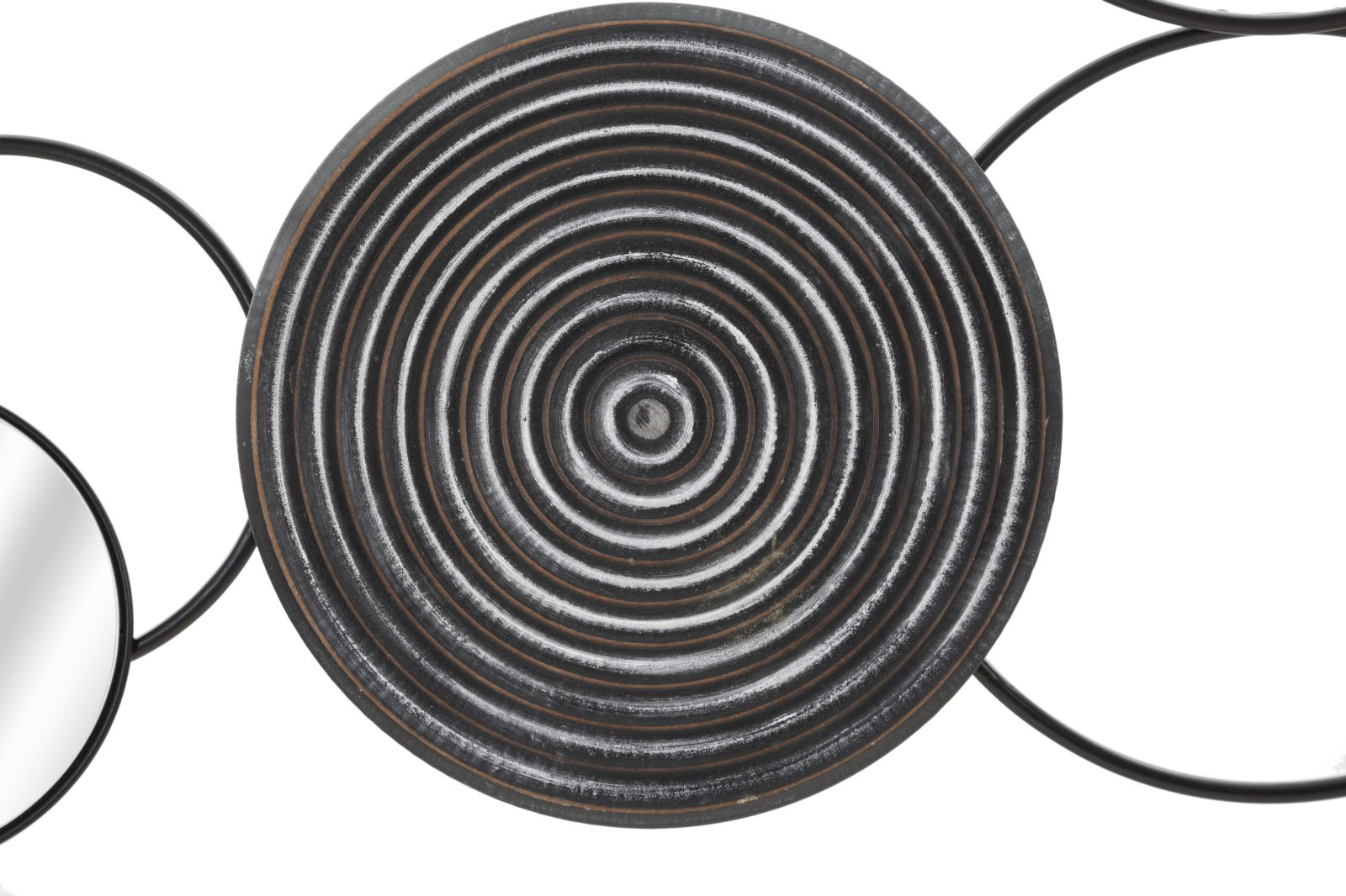 Wall decoration Circolo Armonico metal rattan Boho Chic Modern