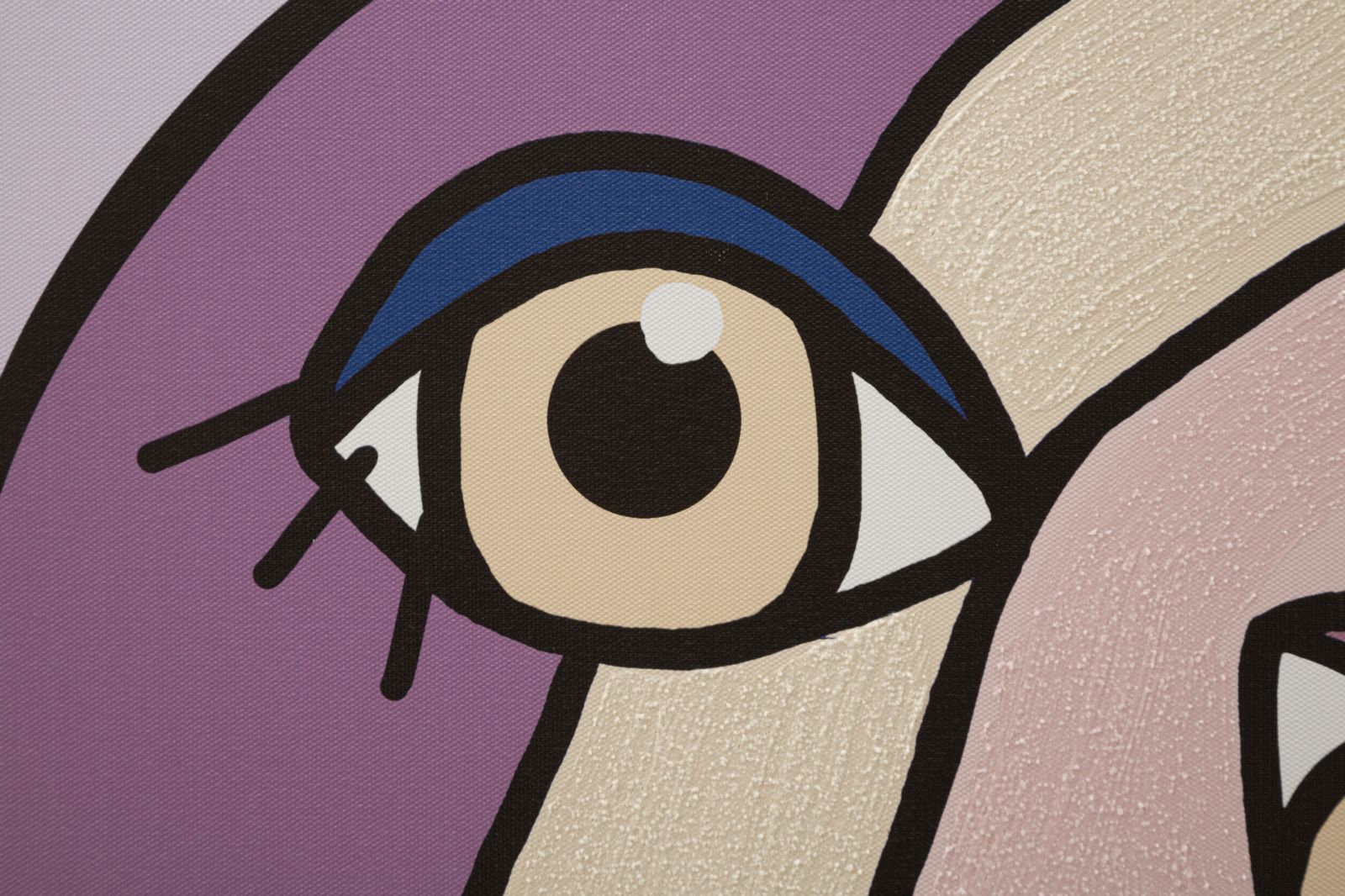 Abstract mural Double Faces B – Large format artwork in modern style 80x120 cm