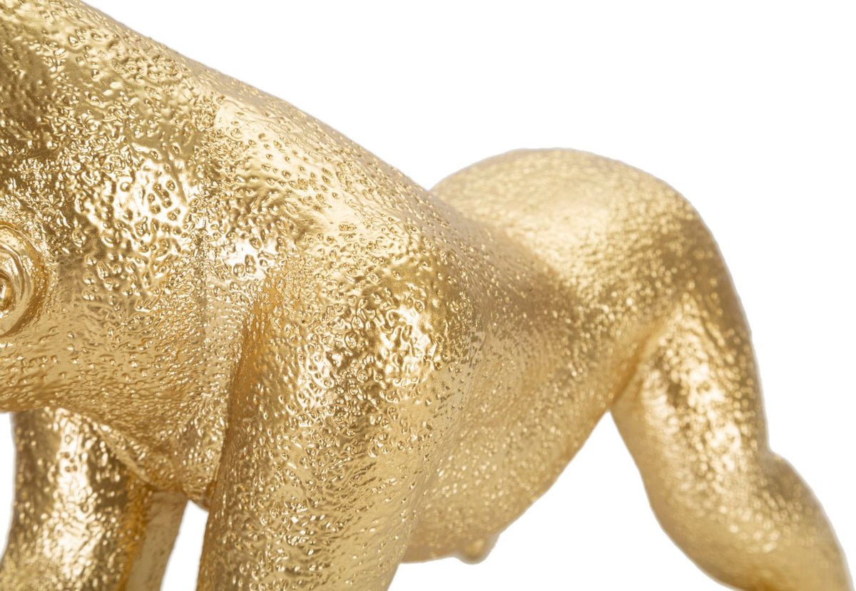 Dekofigur Gorilla Gold 24,3 cm moderne Tierfigur