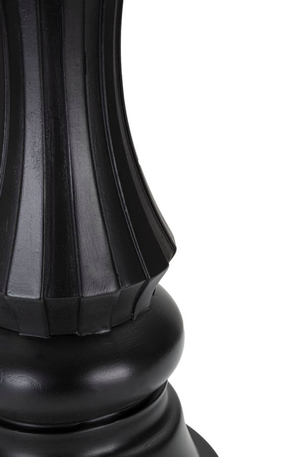Schachfigur Re Schwarz Gold 50cm Dekofigur Resin König