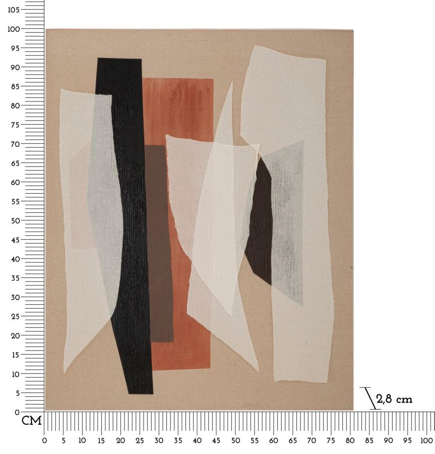 Redy Wall Picture Abstract Boho Chic Canvas Picture 80x100 cm