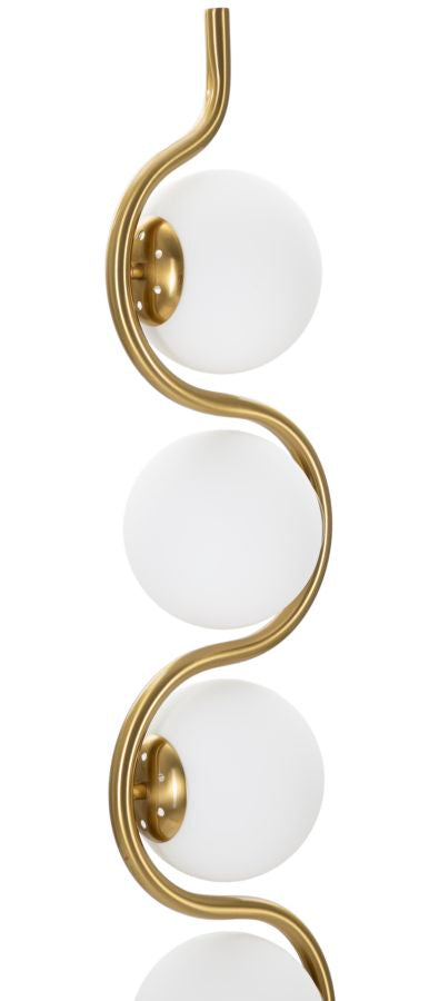 Glamy floor lamp 4-light 165 cm – Elegant designer lamp in gold with glass spheres