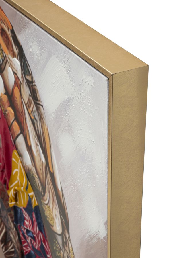 Wall picture Alexandra Royal female portrait canvas with frame 92x122cm