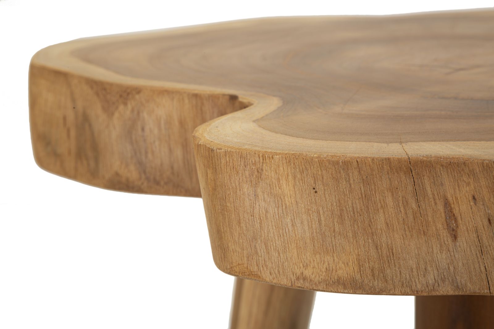 Beistelltisch Bintang Teak Holz Boho Chic Handgefertigt Natur