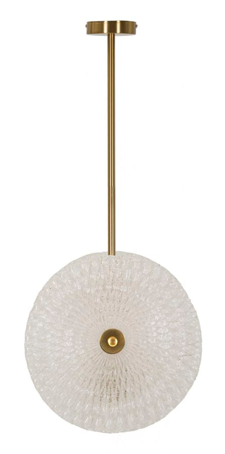 Glassa Lux Deckenleuchte Glas Metall Gold 35x80cm Glam