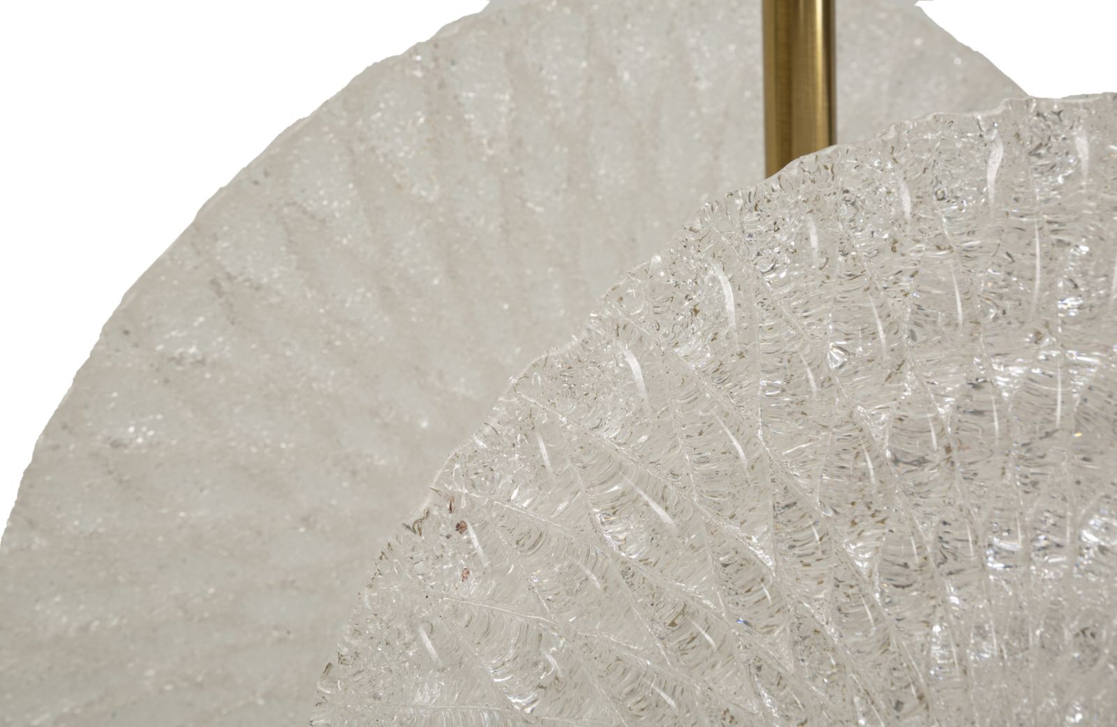 Glassa Lux Deckenleuchte Glas Metall Gold 35x80cm Glam
