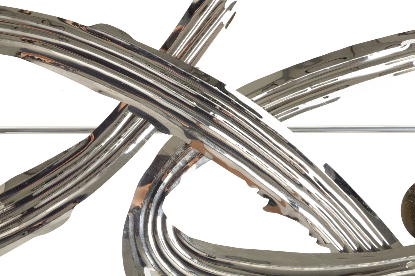 Metall Wanddeko Mondrian silberfarben 121 cm