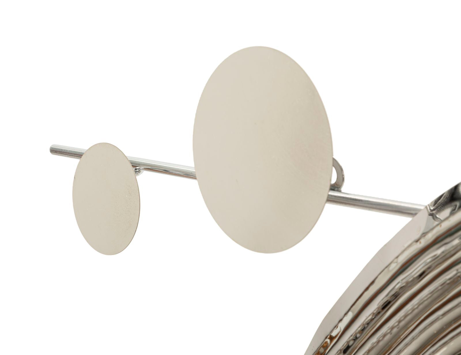 Metall Wanddeko Mondrian silberfarben 121 cm