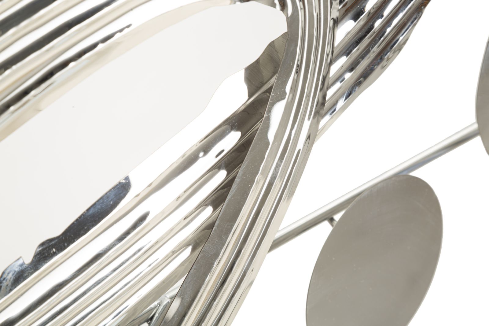 Metall Wanddeko Mondrian silberfarben 121 cm