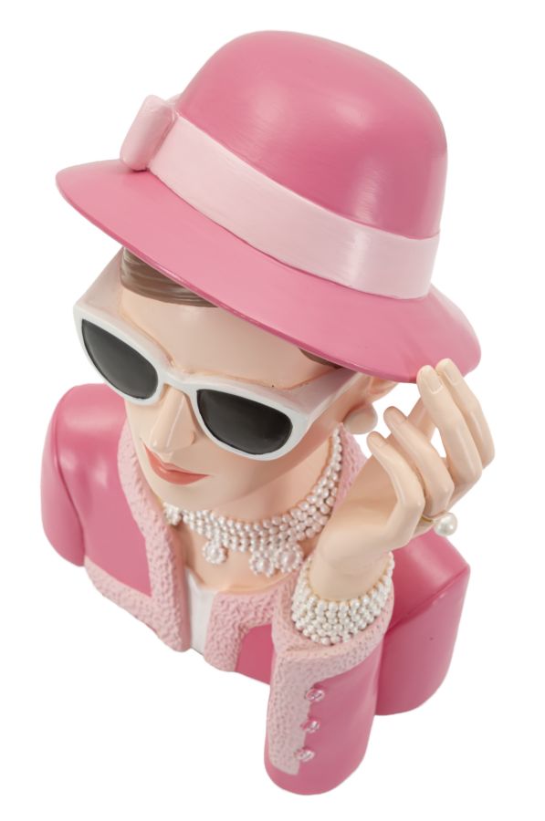 Decorative figure Lady Belle – Elegant female figure with cup in white 28cm