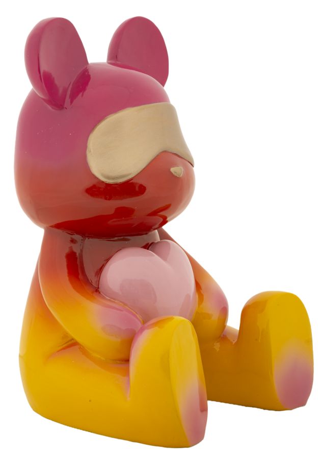 Rainbow Bär Sitzend mit Herz 32 cm Dekofigur