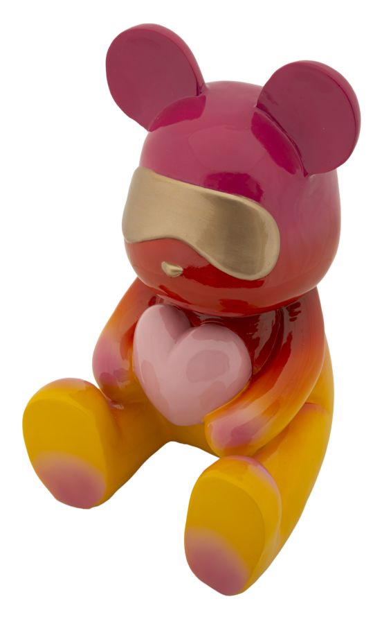 Rainbow Bär Sitzend mit Herz 32 cm Dekofigur