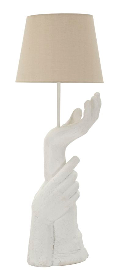 Tischlampe Life rund 35x93 cm aus Resin