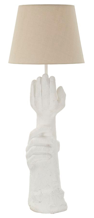 Tischlampe Life rund 35x93 cm aus Resin